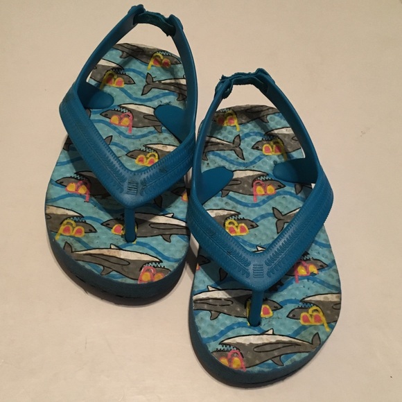 baby shark flip flops